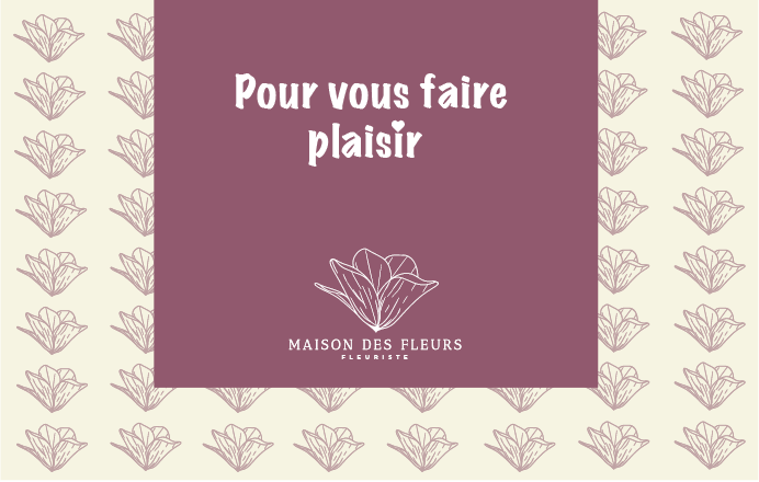 carte maison des fleurs viloet, pour le plaisir